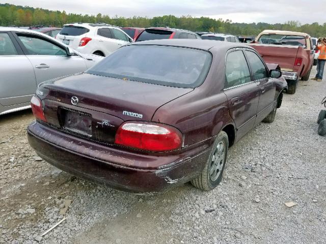 1YVGF22C325296521 - 2002 MAZDA 626 LX MAROON photo 4