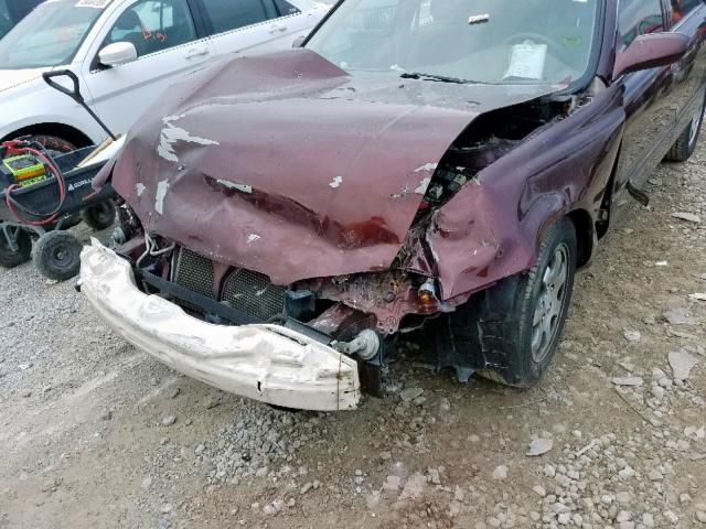 1YVGF22C325296521 - 2002 MAZDA 626 LX MAROON photo 9