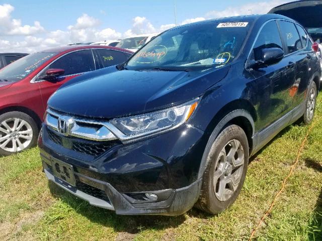 7FARW1H80HE028341 - 2017 HONDA CR-V EXL BLACK photo 2