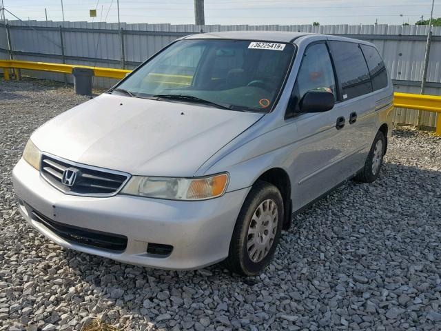 5FNRL18524B105697 - 2004 HONDA ODYSSEY LX GRAY photo 2