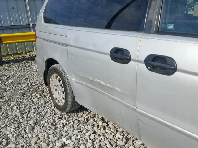 5FNRL18524B105697 - 2004 HONDA ODYSSEY LX GRAY photo 9