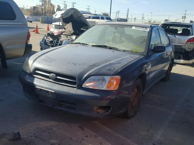 4S3BE635017200759 - 2001 SUBARU LEGACY L BLUE photo 2