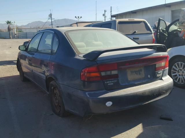 4S3BE635017200759 - 2001 SUBARU LEGACY L BLUE photo 3