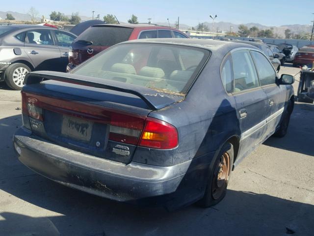 4S3BE635017200759 - 2001 SUBARU LEGACY L BLUE photo 4