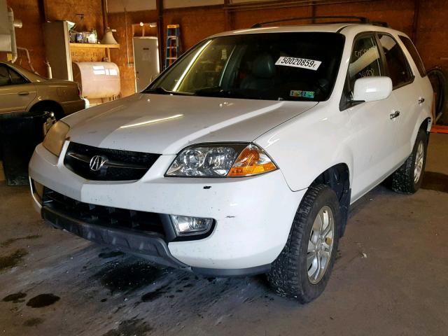 2HNYD18643H535719 - 2003 ACURA MDX TOURIN WHITE photo 2