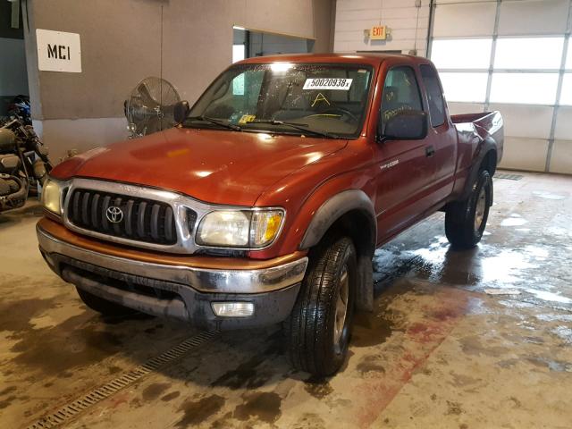 5TESN92N74Z466036 - 2004 TOYOTA TACOMA XTR ბურგუნდია ფოტო 2