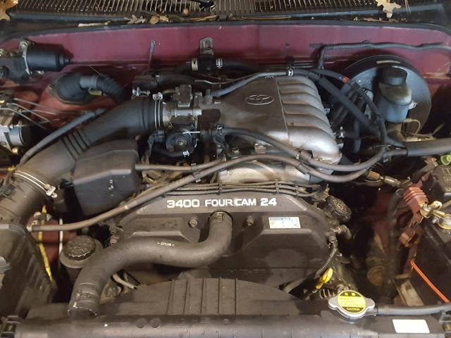 5TESN92N74Z466036 - 2004 TOYOTA TACOMA XTR ბურგუნდია ფოტო 7