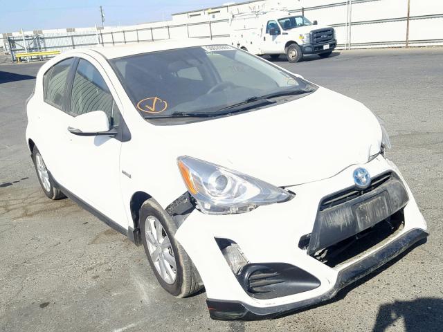 JTDKDTB30H1597050 - 2017 TOYOTA PRIUS C WHITE photo 1