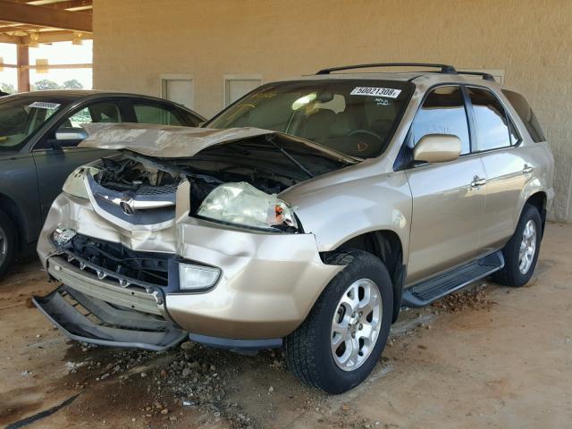 2HNYD18631H512655 - 2001 ACURA MDX TOURIN GOLD photo 2