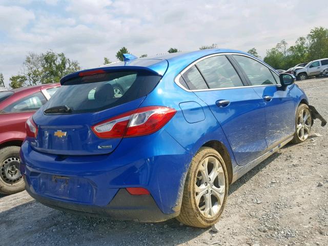 3G1BF6SMXHS584740 - 2017 CHEVROLET CRUZE PREM BLUE photo 4