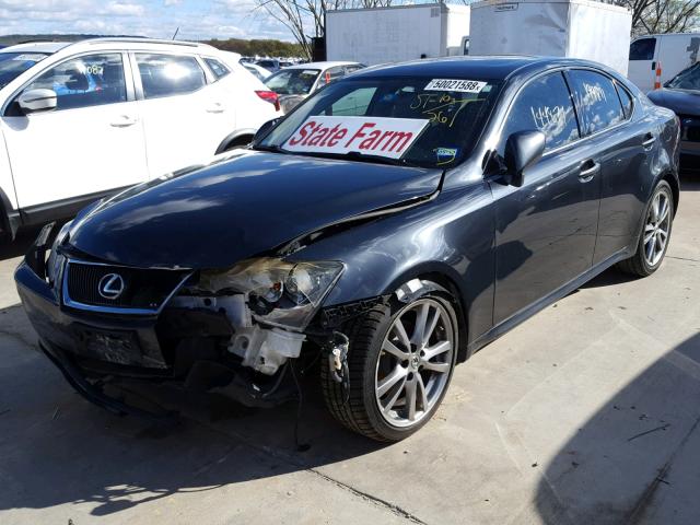 JTHBK262685062782 - 2008 LEXUS IS 250 GRAY photo 2