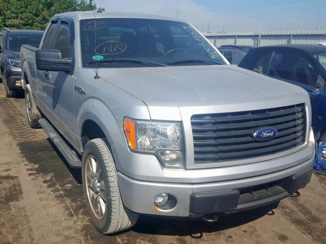 1FTFX1EF4EFC12798 - 2014 FORD F150 SUPER SILVER photo 1