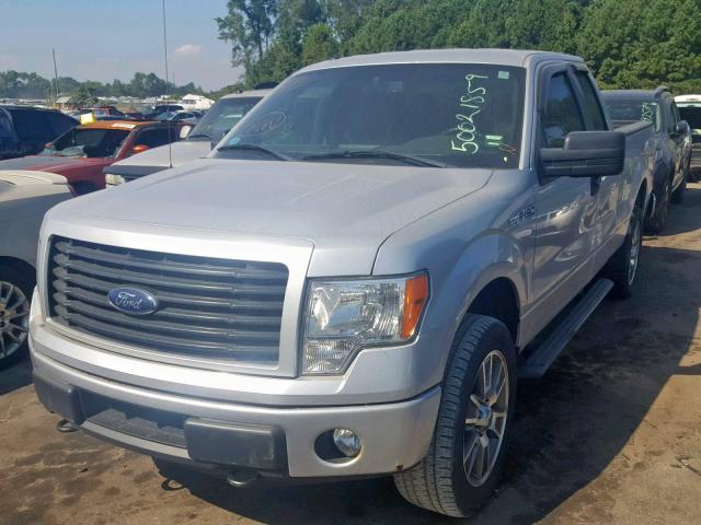 1FTFX1EF4EFC12798 - 2014 FORD F150 SUPER SILVER photo 2