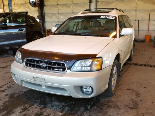 4S3BH806947612649 - 2004 SUBARU LEGACY OUT WHITE photo 2