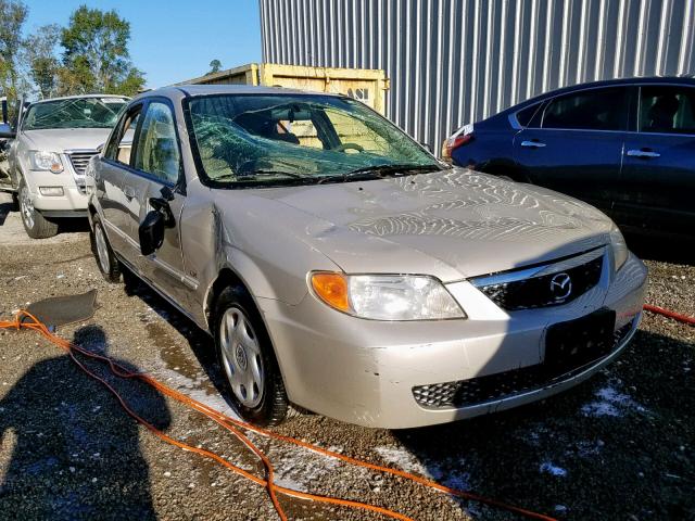 JM1BJ222910419420 - 2001 MAZDA PROTEGE DX TAN photo 1