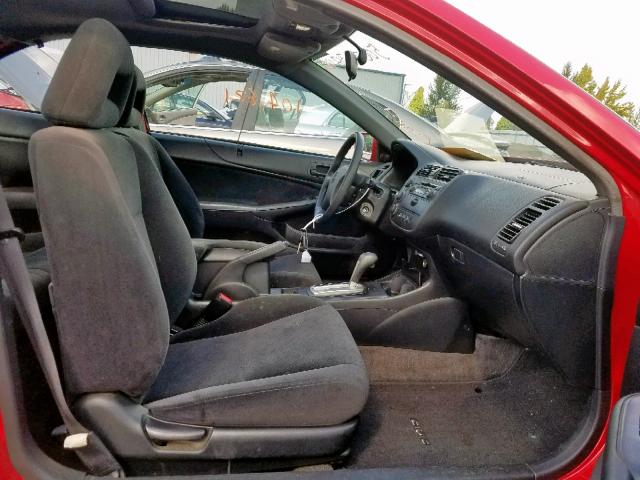 1HGEM22995L036049 - 2005 HONDA CIVIC EX RED photo 5