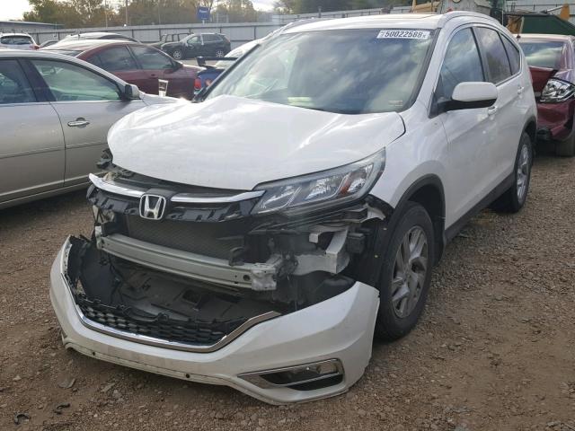 5J6RM4H70GL010034 - 2016 HONDA CR-V EXL WHITE photo 2