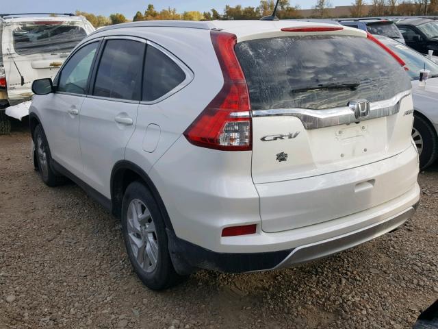 5J6RM4H70GL010034 - 2016 HONDA CR-V EXL WHITE photo 3