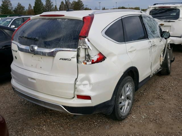 5J6RM4H70GL010034 - 2016 HONDA CR-V EXL WHITE photo 4