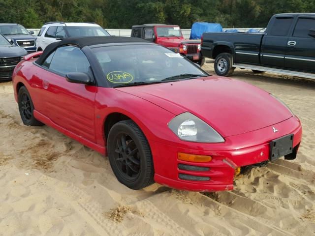 4A3AE85H02E096749 - 2002 MITSUBISHI ECLIPSE SP RED photo 1