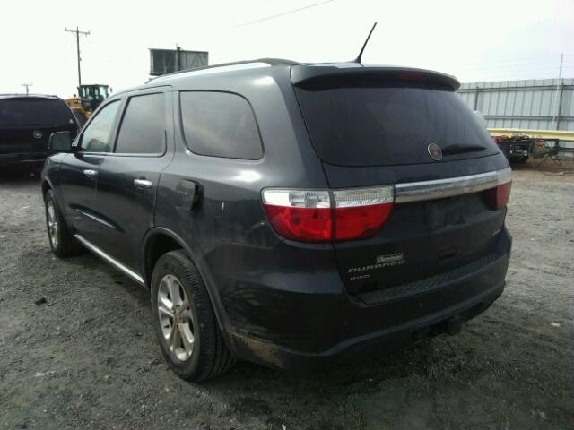 1C4RDJDG2DC666175 - 2013 DODGE DURANGO CR GRAY photo 3