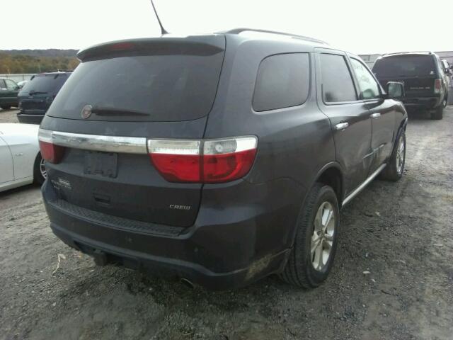 1C4RDJDG2DC666175 - 2013 DODGE DURANGO CR GRAY photo 4