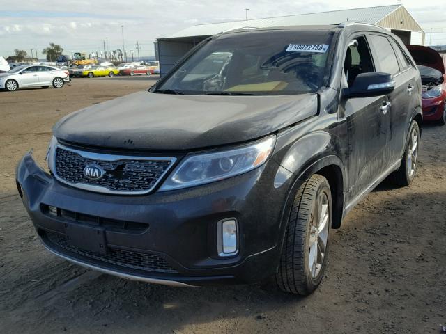 5XYKWDA76FG592422 - 2015 KIA SORENTO SX BLACK photo 2