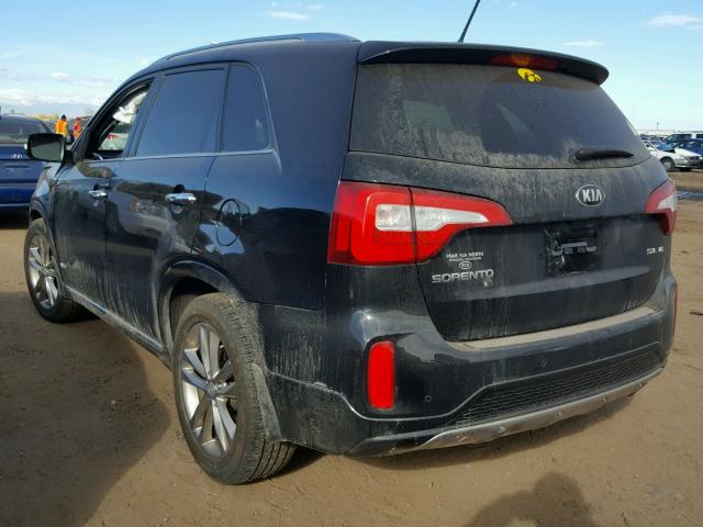 5XYKWDA76FG592422 - 2015 KIA SORENTO SX BLACK photo 3