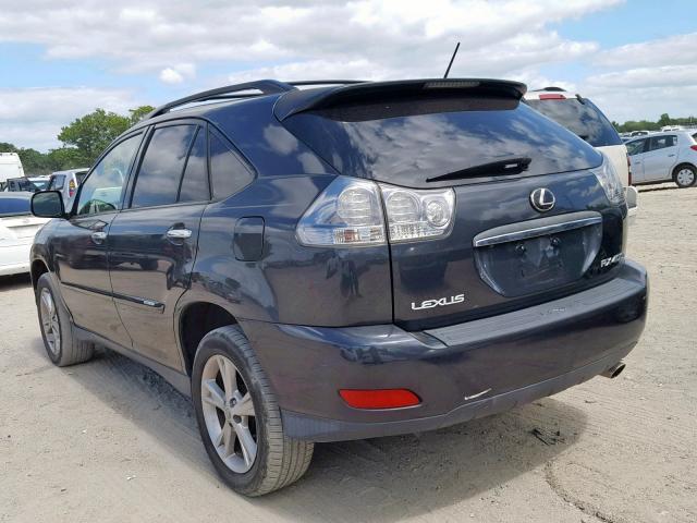 JTJHW31U482860002 - 2008 LEXUS RX 400H GRAY photo 3