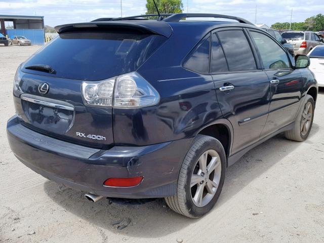 JTJHW31U482860002 - 2008 LEXUS RX 400H GRAY photo 4