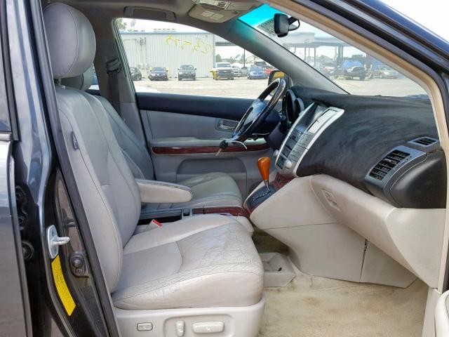 JTJHW31U482860002 - 2008 LEXUS RX 400H GRAY photo 5