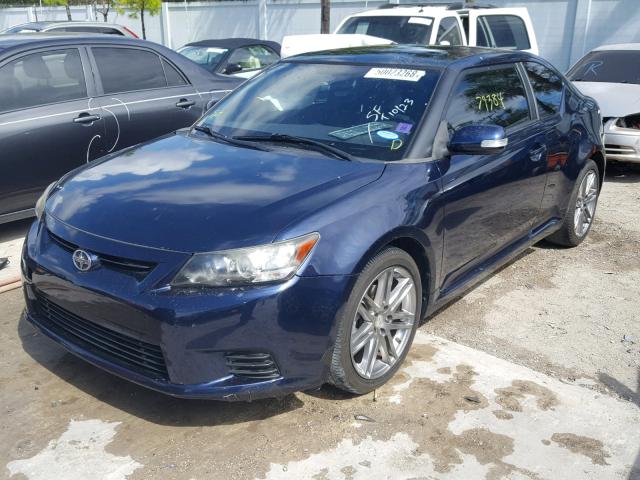 JTKJF5C71B3012337 - 2011 TOYOTA SCION TC 蓝色 照片 2