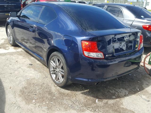 JTKJF5C71B3012337 - 2011 TOYOTA SCION TC 蓝色 照片 3