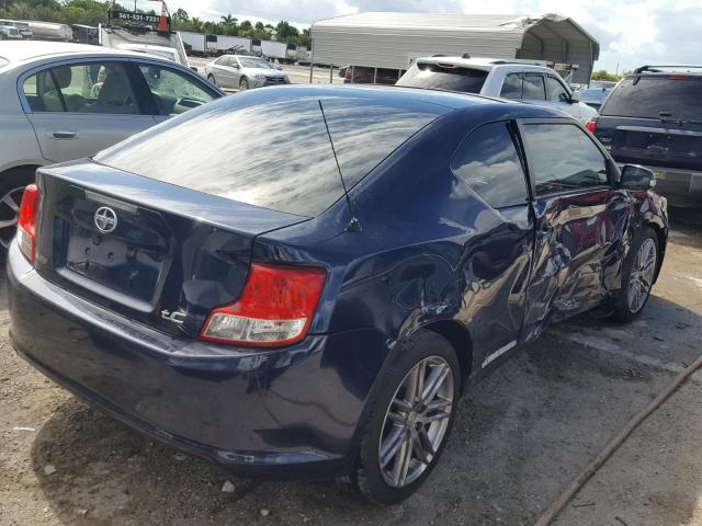 JTKJF5C71B3012337 - 2011 TOYOTA SCION TC 蓝色 照片 4