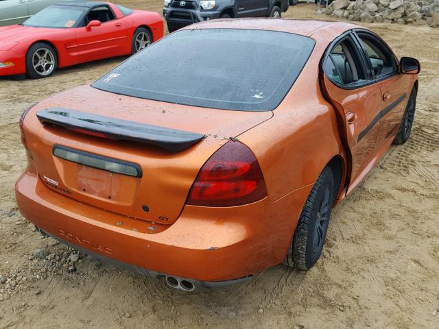 2G2WP522941132285 - 2004 PONTIAC GRAND PRIX ORANGE photo 4