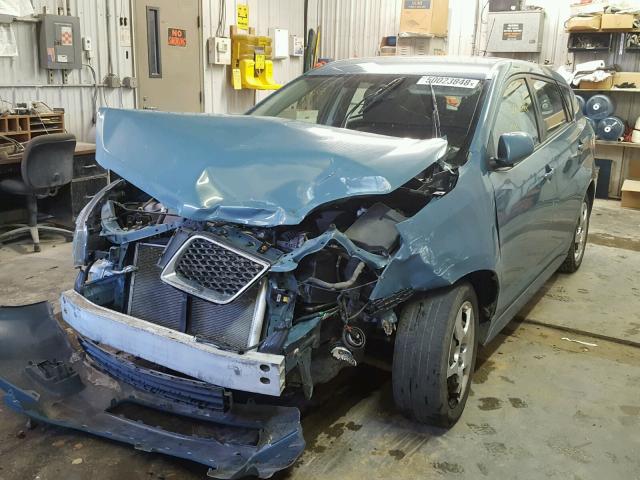 5Y2SP67859Z456734 - 2009 PONTIAC VIBE BLUE photo 2