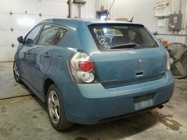 5Y2SP67859Z456734 - 2009 PONTIAC VIBE BLUE photo 3