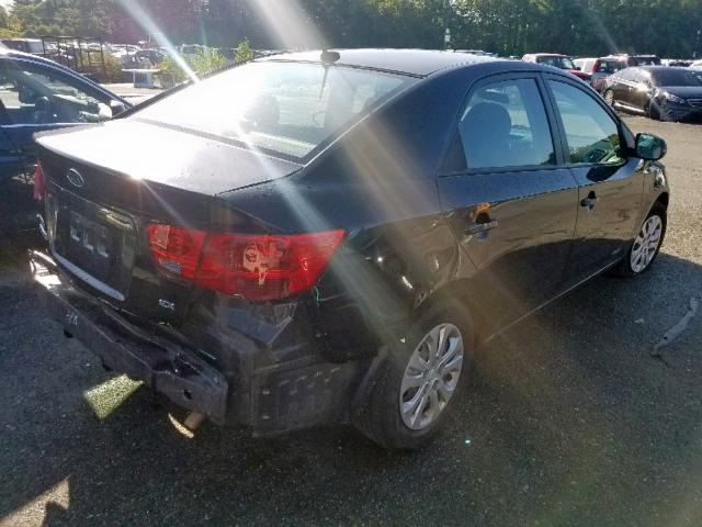 KNAFU4A27C5490219 - 2012 KIA FORTE EX BLACK photo 4