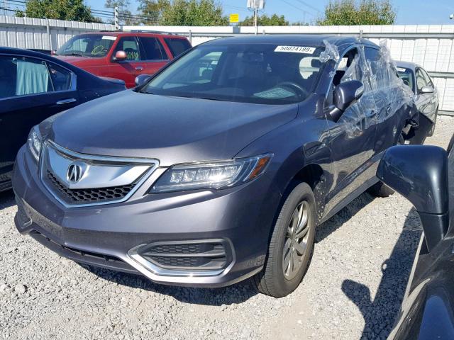 5J8TB4H39JL016261 - 2018 ACURA RDX GRAY photo 2