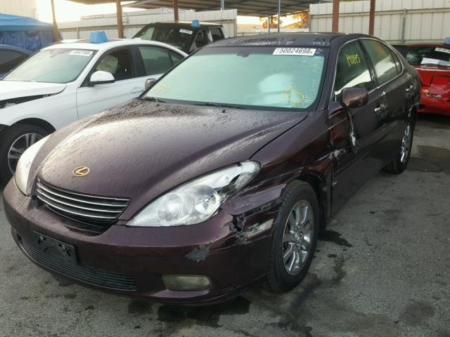 JTHBF30GX36018205 - 2003 LEXUS ES 300 BURGUNDY photo 2