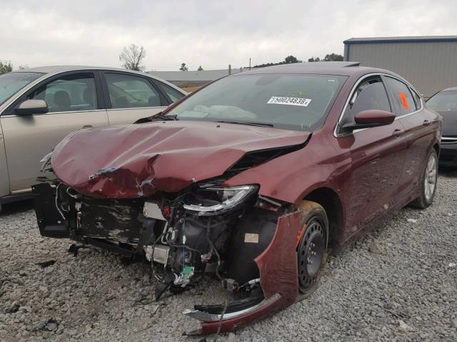 1C3CCCAB4FN621313 - 2015 CHRYSLER 200 LIMITE BURGUNDY photo 2