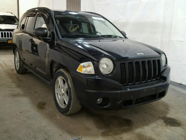 1J8FT47W57D205781 - 2007 JEEP COMPASS BLACK photo 1