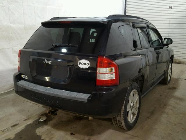 1J8FT47W57D205781 - 2007 JEEP COMPASS BLACK photo 4