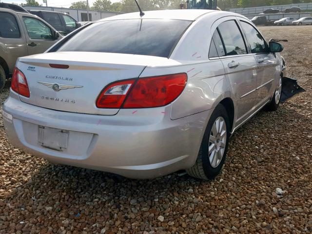 1C3LC46B59N536984 - 2009 CHRYSLER SEBRING LX SILVER photo 4