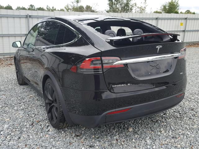 5YJXCBE25GF020882 - 2016 TESLA MODEL X BLACK photo 3