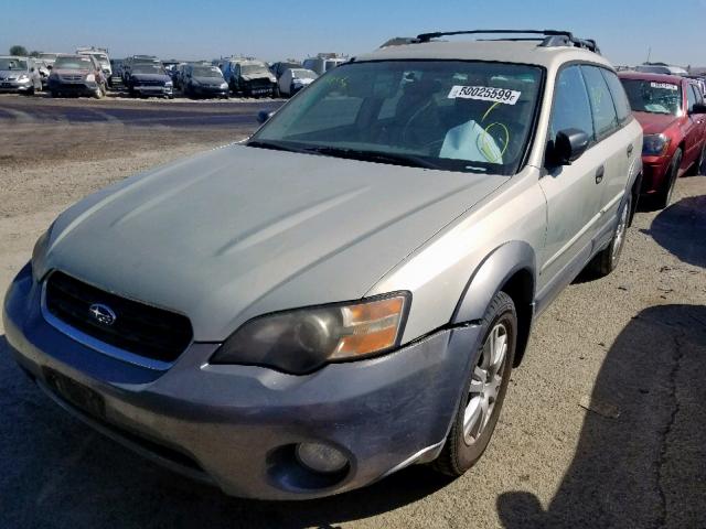 4S4BP61C356387739 - 2005 SUBARU LEGACY OUT GRAY photo 2