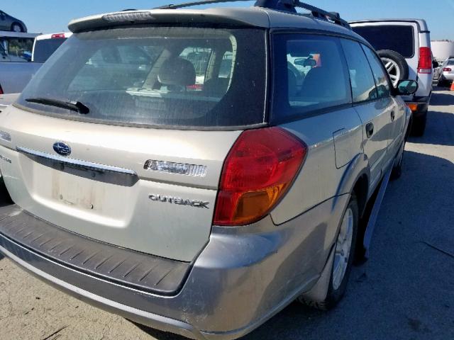 4S4BP61C356387739 - 2005 SUBARU LEGACY OUT GRAY photo 4