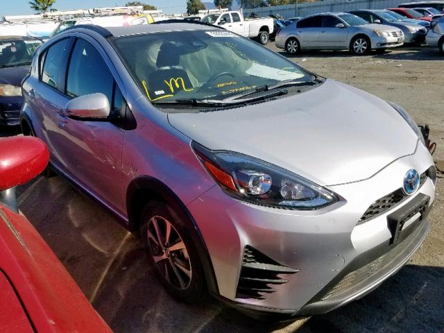 JTDKDTB32J1619636 - 2018 TOYOTA PRIUS C SILVER photo 1