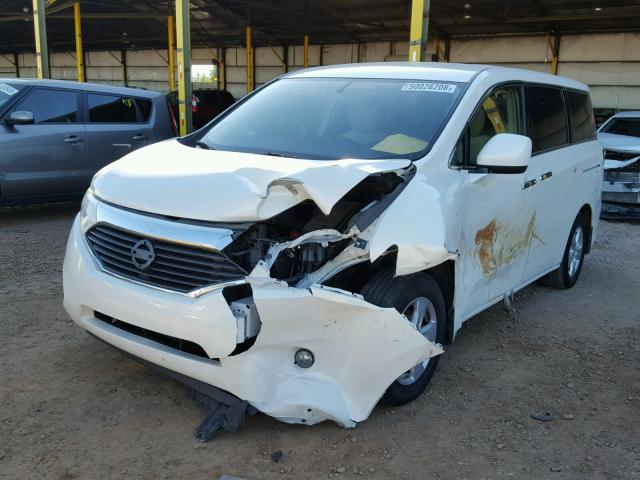 JN8AE2KP0E9104913 - 2014 NISSAN QUEST S WHITE photo 2