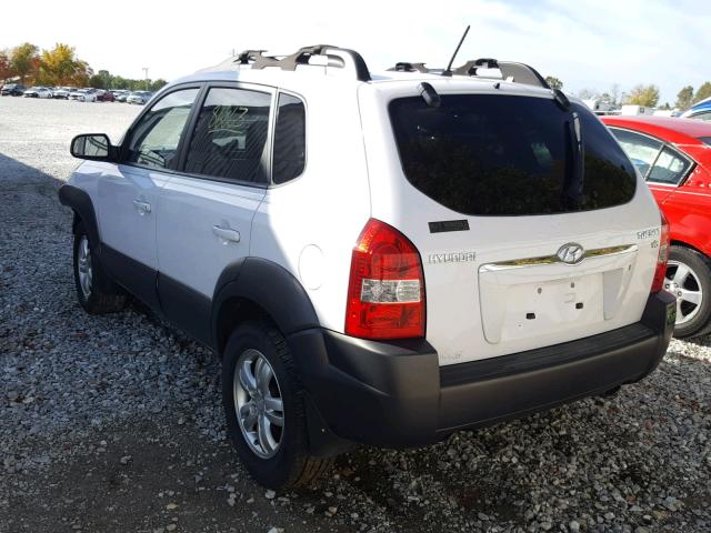 KM8JN12D48U883533 - 2008 HYUNDAI TUCSON SE WHITE photo 3